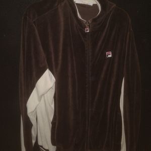 Fila velveteen track suit top